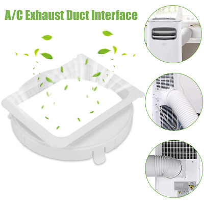 Exhaust Duct Interface for Portable Air Conditioner A/C Hose Tube Pipe Connector
