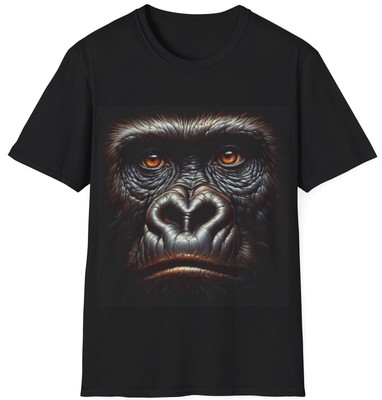 Gorilla Face T-shirt Wild Animal Shirt Monkey Tshirt African Ape Tee, Gift Idea