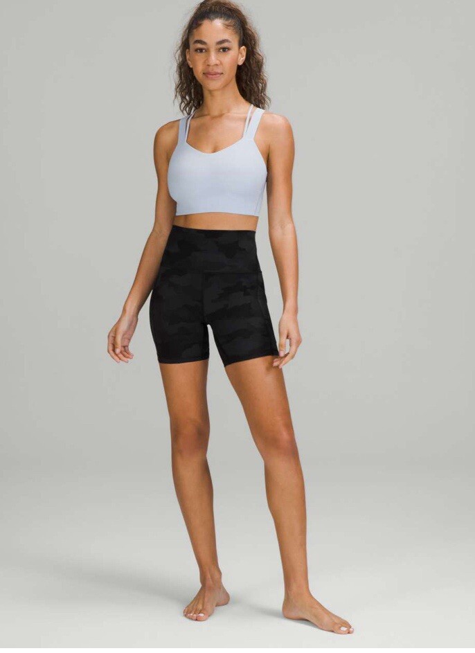 Lululemon Align High Rise Short Shorts Pockets Nulu Camo