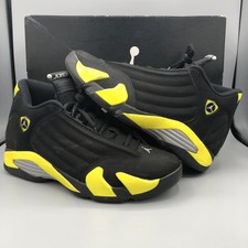 Nike Air Jordan 14 Xiv Retro Thunder Black Yellow White 487471 070