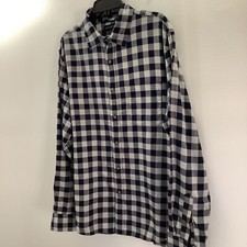 Banana Republic Untucked Fit Button Down Shirt Mens Size XL Blue Pocket