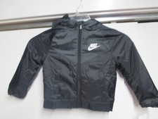 NIKE TODDLER BOYS HOODED FLEECE LINED ZIP UP JACKET SIZE 2T NWT BLACK WARM 