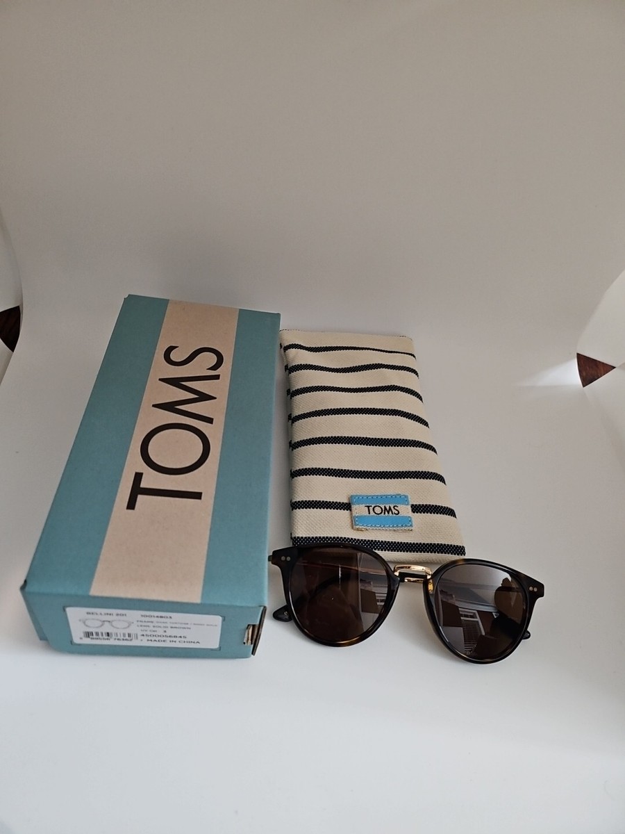 TOMS Bellini 201 10014803 Sunglasses Dark Tortoise/Shiny Gold