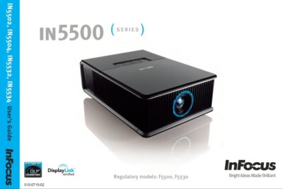 InFocus LENS-055 Lens only for Projector IN5502, IN5533L IN5535 IN5535L