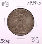 1939-S Walking Liberty Silver Half Dollar #3