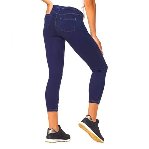 Hue Dark Denim Leggings Denim Capri Soft Fitting Women's Denim Size XXL - Picture 2 of 2