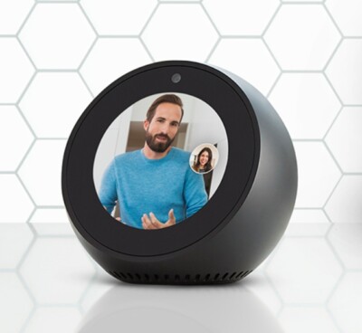New Echo Spot Smart Alarm Clock with Alexa WiFi Bluetooth Model