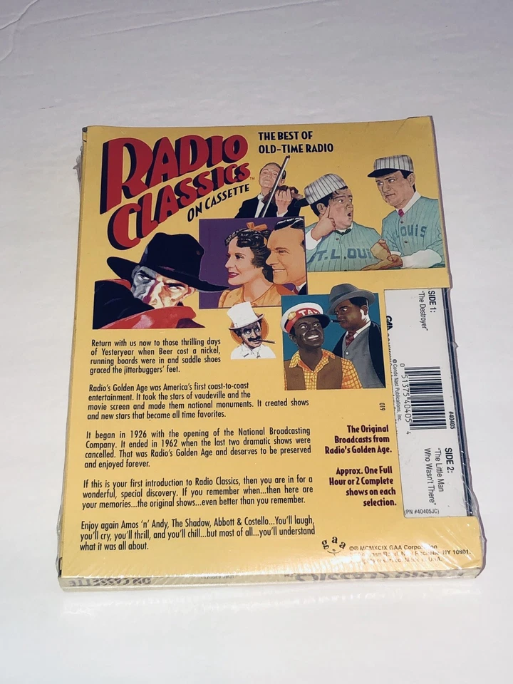 Radio Classics on Cassette The Shadow New Sealed. - Image 3 of 4