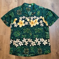 Vtg 50s 60s Hawaiian Shirt Pacific Sportswear Loop Collar Surf Aloha Mens Medium