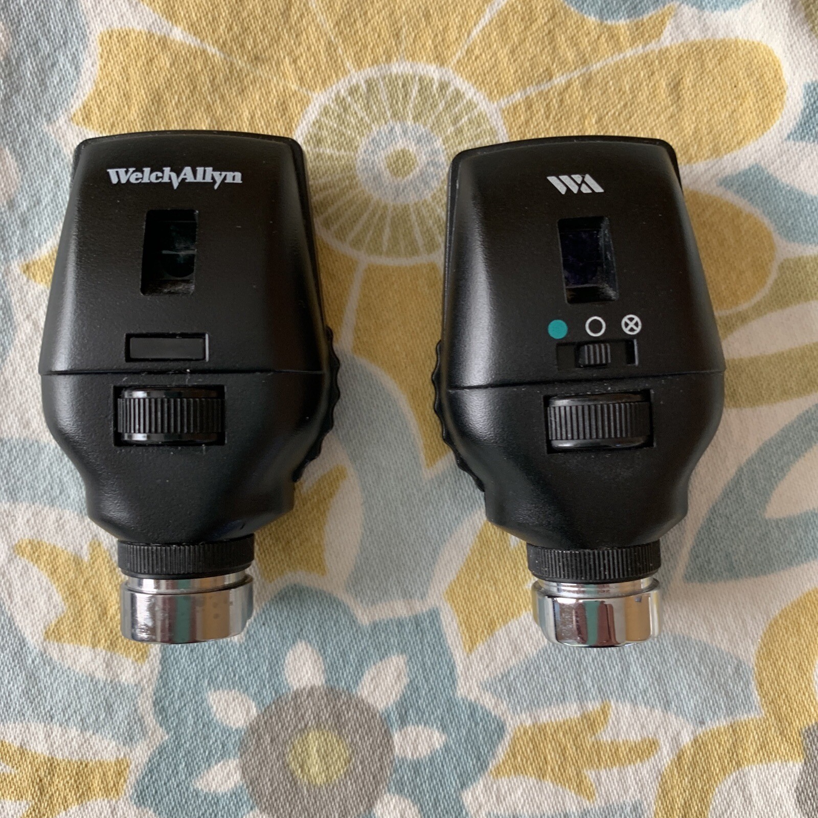 2 Welch Allyn, 11710&11720, Standard Ophthalmoscope Head. Parts Only