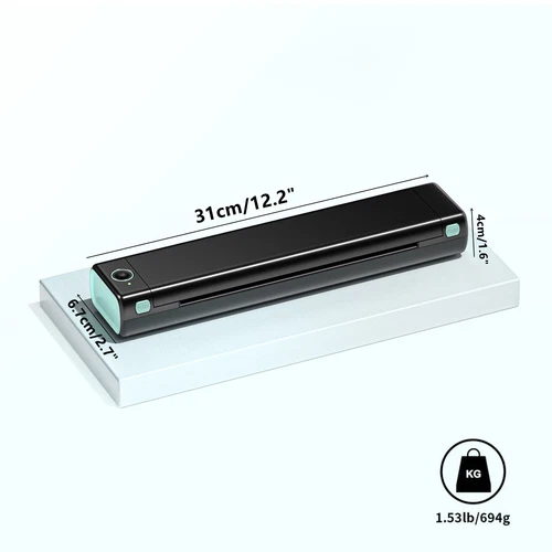 Phomemo M08F Wireless A4 Bluetooth Thermodrucker für tragbare Reisen M08F Posten - Bild 2 von 32