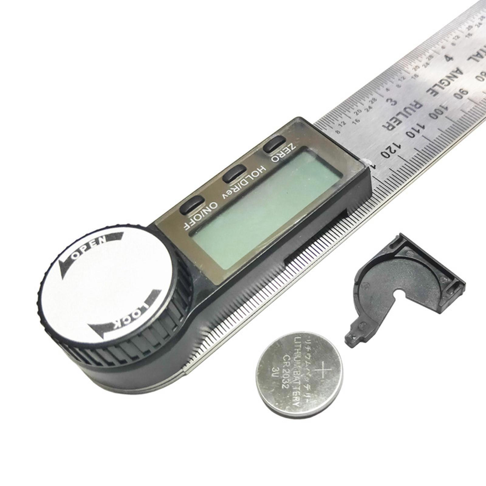 Digital Display Angle Ruler 360 Degree Measuring Stainless Steel Angle