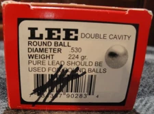 Lee Bullet Mold Round Ball .530 224gr Double Cav, 530RB Handles, Box New 90283