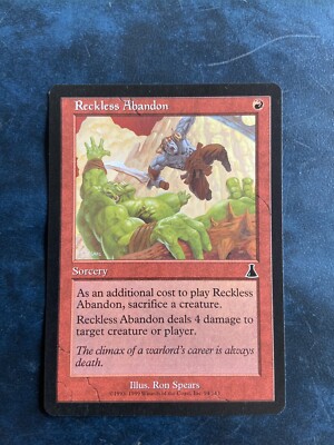 Mtg Magic Reckless Abandon Urza Mint