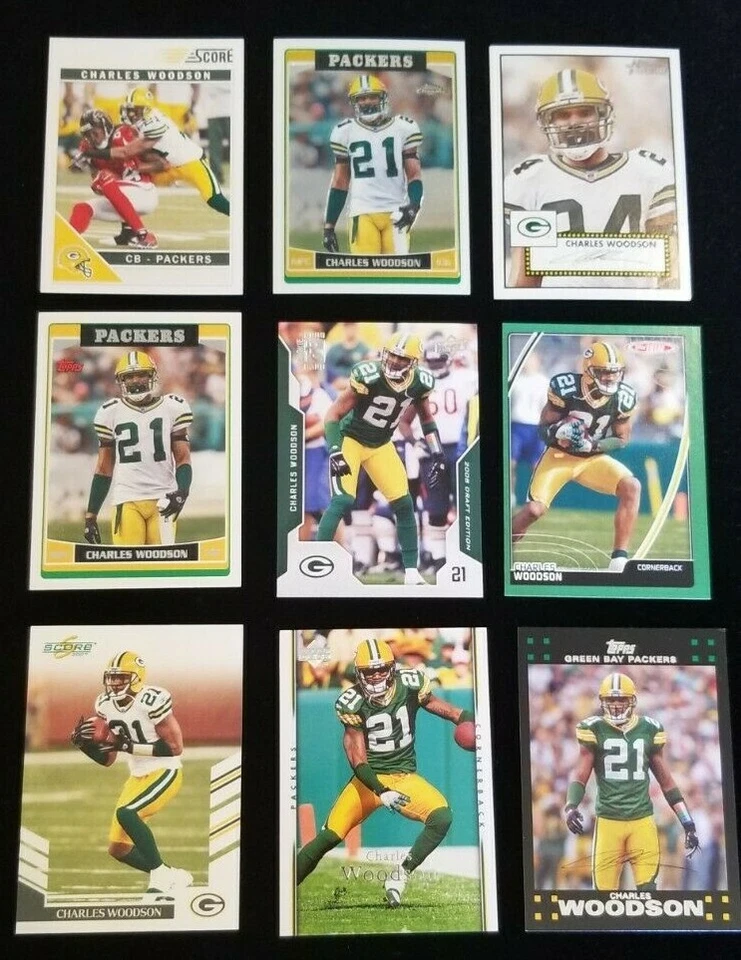 CHARLES WOODSON HOF Green Bay Packers NFL Football Cards - You Pick the Card - Image 2 of 3