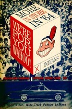 Official Baseball Game day Score Book Cleveland Indians vs Minnesota Twins 1964