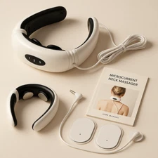 Electric Neck Massager Pulse Therapy Device – Magnetic Muscle Relaxer with Fast