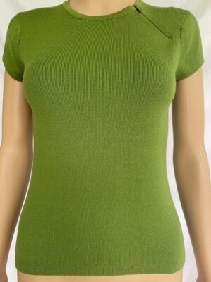 Cache Cache Green Cotton Sweater S
