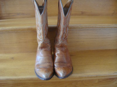 VINTAGE J.Chlyholm Leather Cowboy Western Boots Men’s Size 9D Brown MADE IN USA Men main image 3