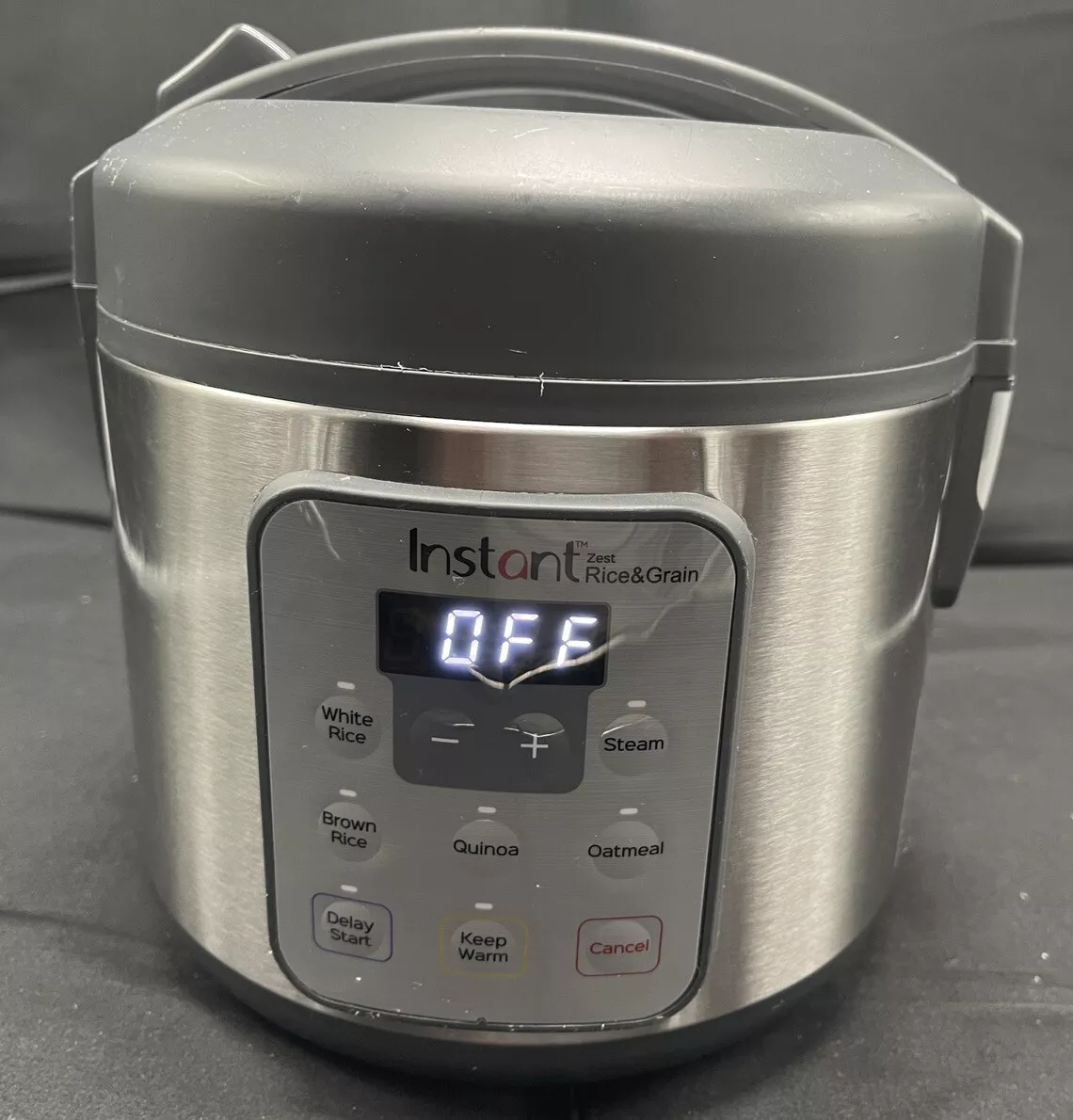 Instant Pot Zest Rice & Grain Cooker Stainless Steel 8 Cups TESTED