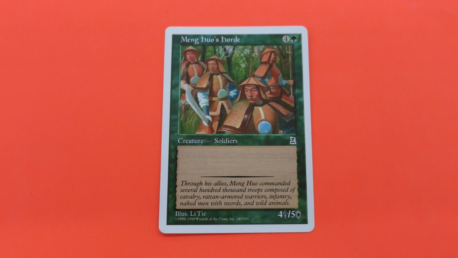 MENG HUO'S HORDE PORTAL THREE KINGDOMS P3K MTG MAGIC GATHERING NM / UNPLAYED
