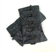 Civil War Gaiters / Leggings - Tarred Canvas with Buckle Closure - Size Medium