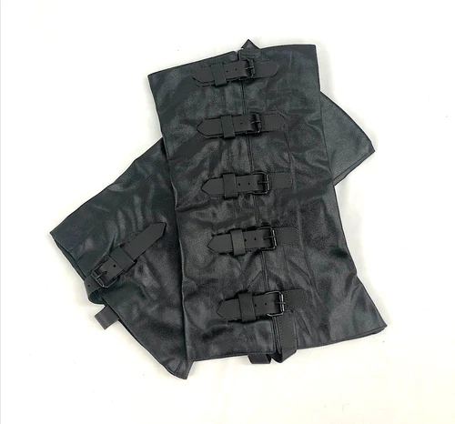 Civil War Gaiters / Leggings - Tarred Canvas with Buckle Closure - Size Small