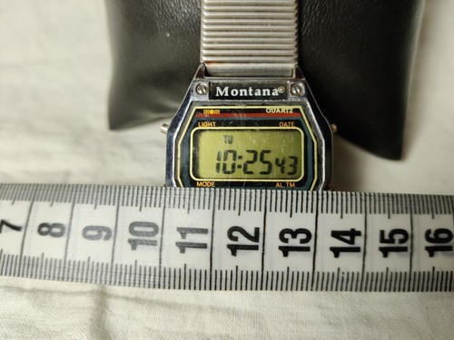 MONTANA Electronic Vintage Wristwatch 16 melody alarms chronometer 1980s - Picture 14 of 15