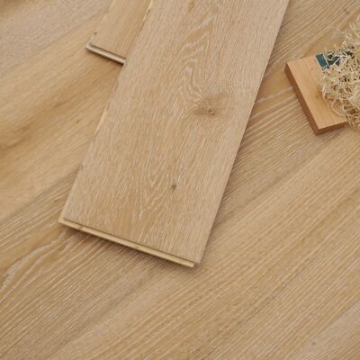 71 2 Zoll geräucherte & braune Öleiche - 190 mm breit handgekratztes französisches Holz/EFX4