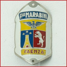 MARABINI FAENZA HEAD TUBE METAL BADGE VINTAGE BIKE BICYCLE OLD CREST ORTELLI