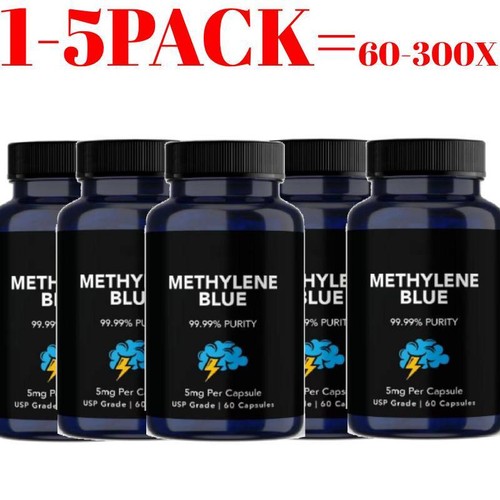 Methylene Blue Capsules 5mg - USP Grade, 99.99% Purity, 60-300Capsule s