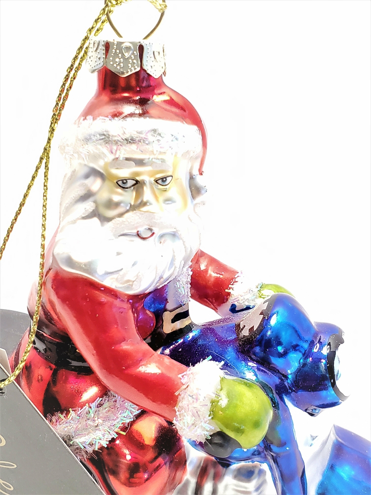 Robert Stanley Home Collection Santa Riding Motorcycle Ornament eBay