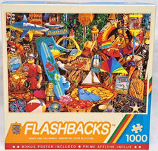 MasterPieces Flashbacks Beach Time Flea Market 1000 Piece Jigsaw Puzzle Poster 
