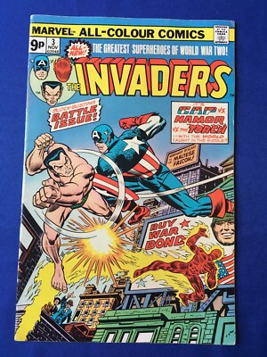 Invaders #3 FN- (5.5) MARVEL ( Vol 1 1975) 1st full app U-Man (Merrano)