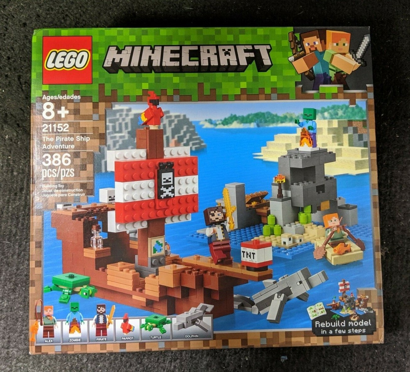 minecraft lego pirate ship