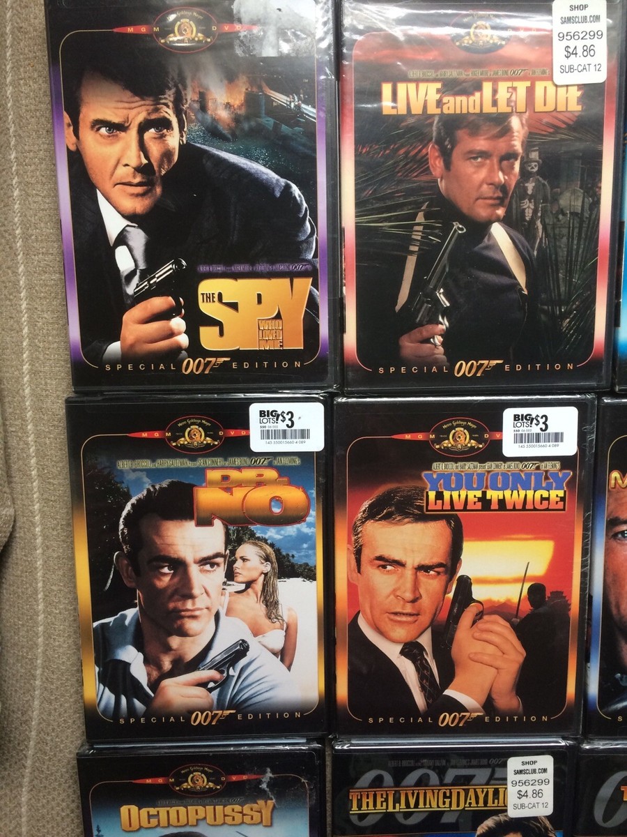 James Bond 007 NEW SEALED 15 DVD's Connery Moore Dalton Lazenby