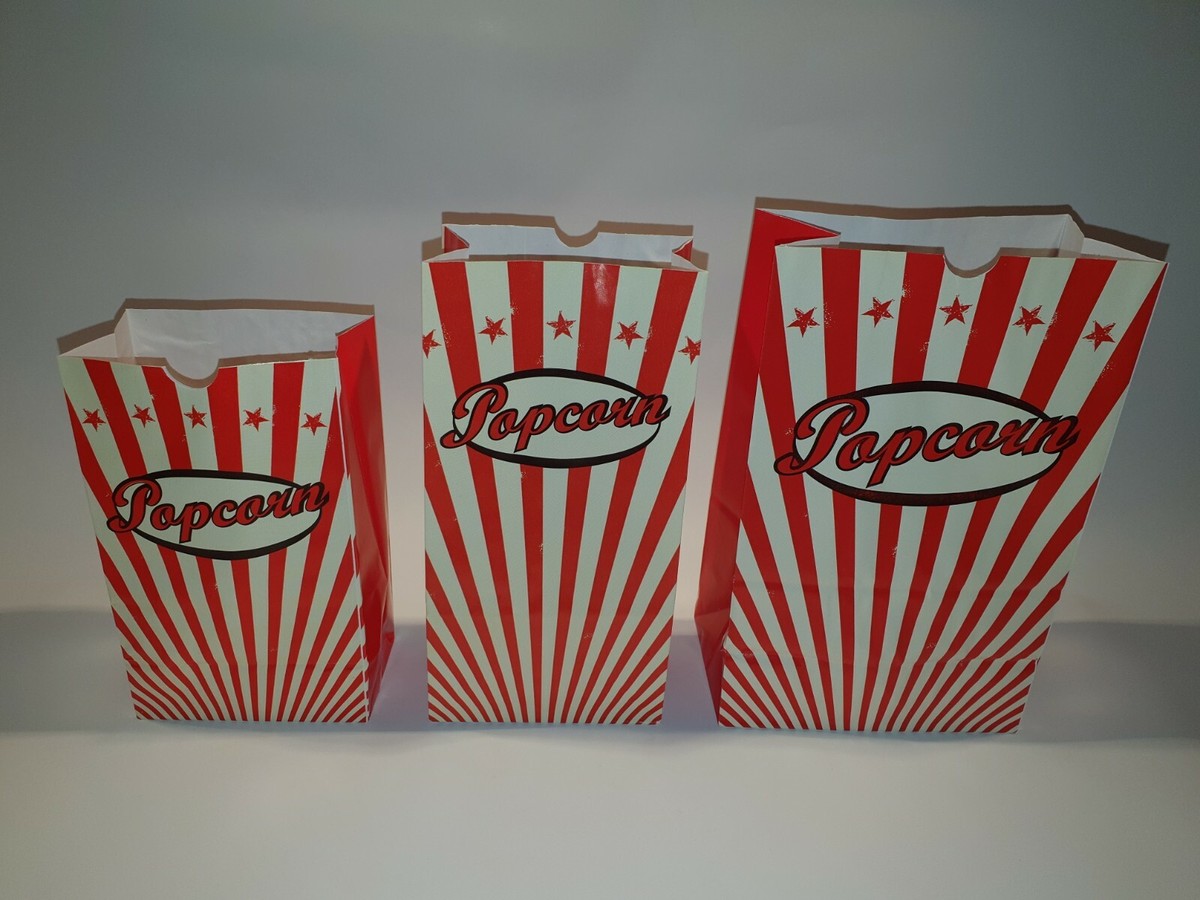 Personalized Popcorn Boxes Red Stripe
