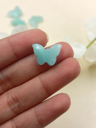 Handmade Butterfly Pendant, Charm Beads Hand Carved Stone Beads Loose Gemstone - Picture 9 of 34