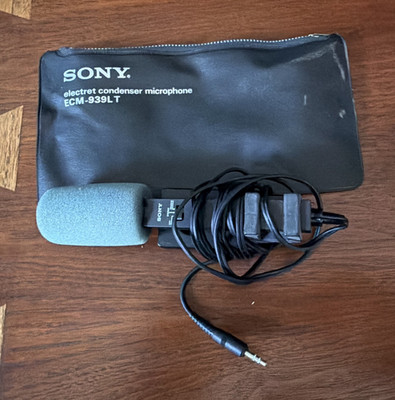 Sony ECM-939LT Shotgun Electret Condenser Mic 3.5mm TRS Hot/Cold Shoe Black