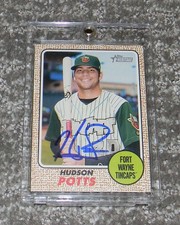 2017 Topps Heritage Minors - Hudson Potts - Rookie Auto - Beckett #BP56542