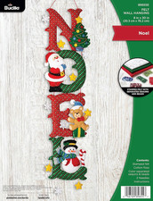 Felt Applique Wall Hanging Kit, Noel, Perfect for Holiday DIY Arts and Crafts, 8
