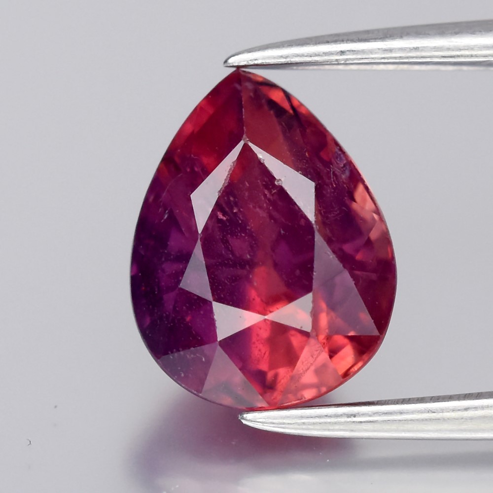 💎 1.82ct 7.8x6mm Pear Natural Pink Purple Sapphire - Unheated, Tanzania Gem