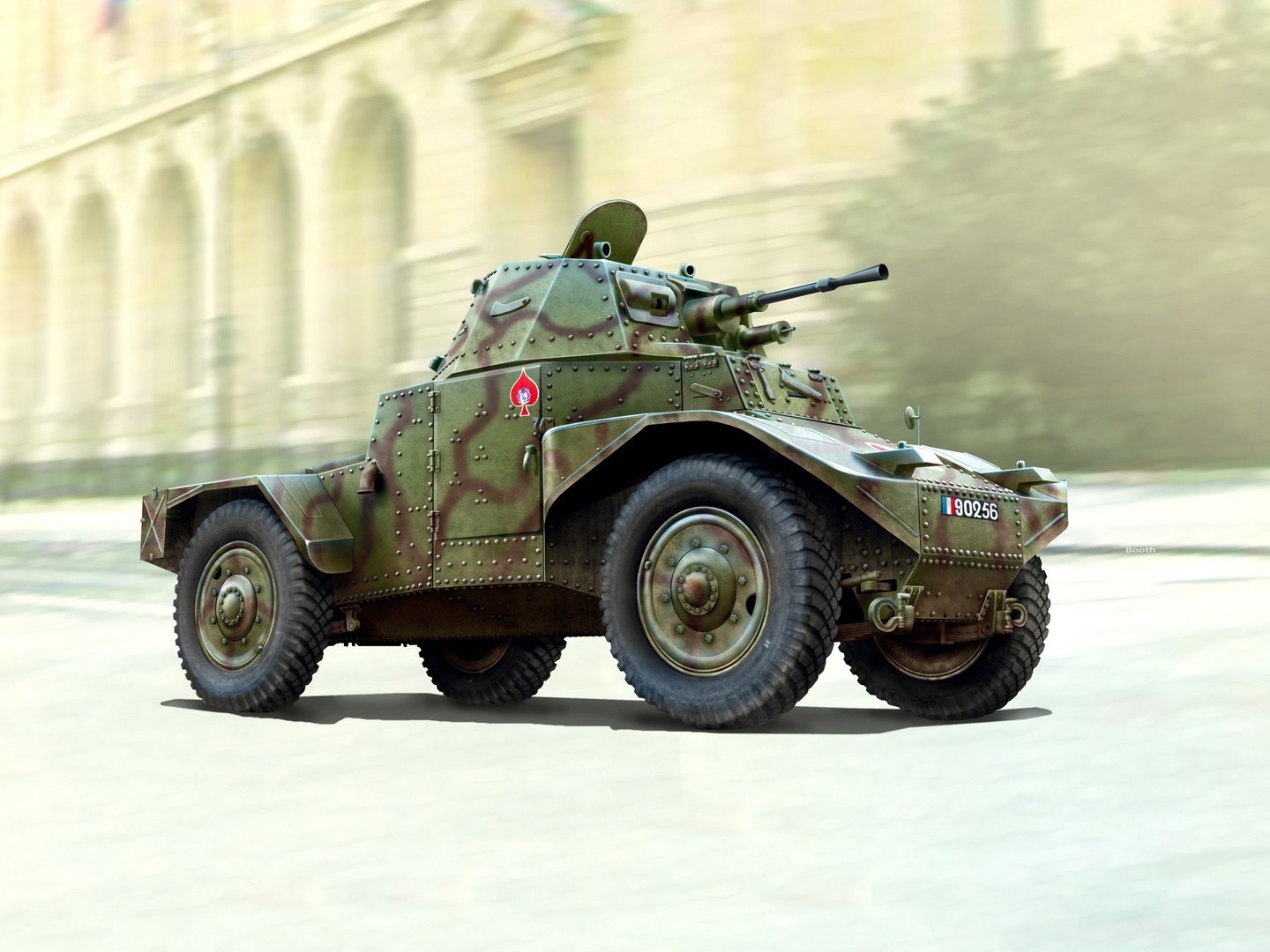 ICM 1:35 Panhard 178 AMD-35 WWII French Armoured Vehicle Plastic Model Kit