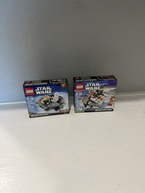 LEGO Star Wars Microfighters 75126 & 75074 Snowspeeder Set Lot Ages 6-12