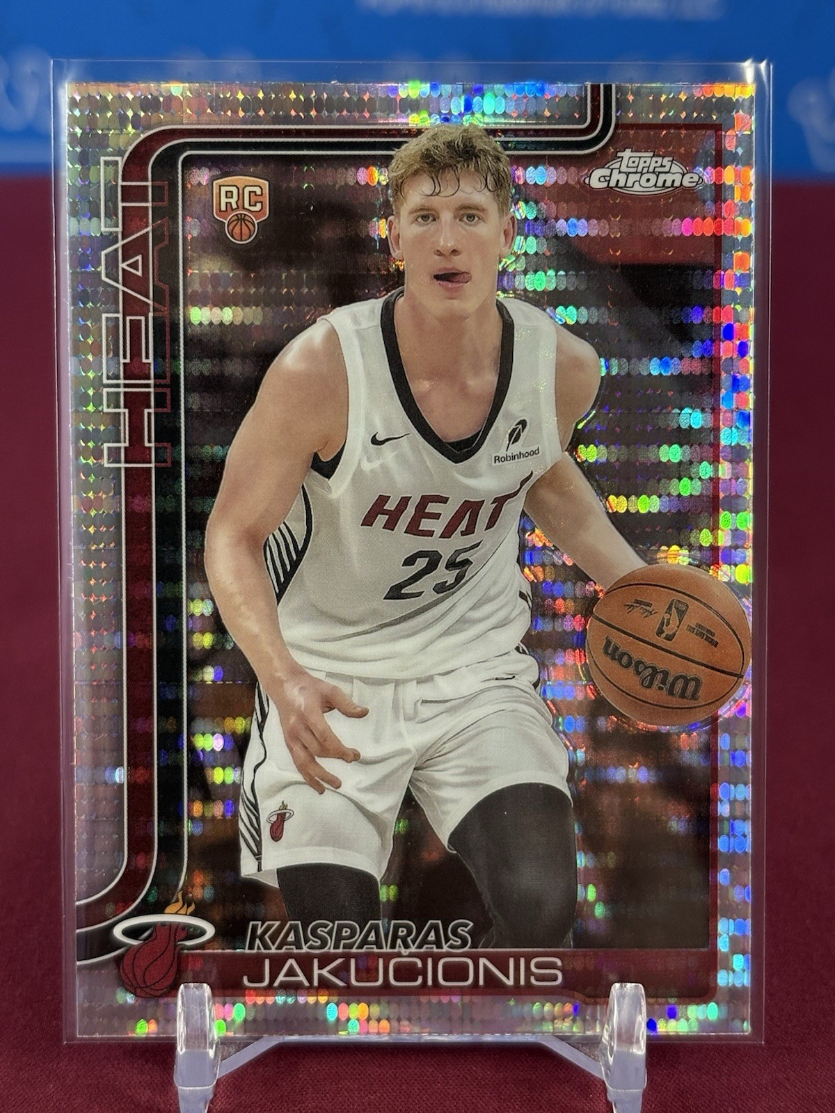 2025-26 Topps Chrome Basketball Kasparas Jakucionis RC #270 Pulsar Refractor SP