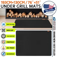 76 X 51 inches Under Grill Mats for Outdoor Grill, Reusable Grill Mat for Deck