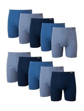 Hanes Men's Cotton Assorted Boxer Briefs ComfortSoft Waistband Moisture-Wicking