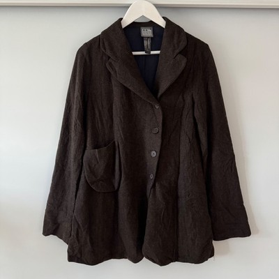 Women's Lilith Wool Brown Jacket Coat Size S / 38