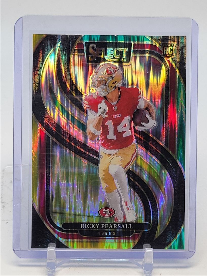 RICKY PEARSALL 2024 SELECT PREMIER LEVEL ROOKIE GREEN YELLOW SHOCK RC Q4689