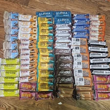 Lot 80 Protein Snack Bars Think One Fulfil Barebells Nugo Clif Kodiak GFB Aloha